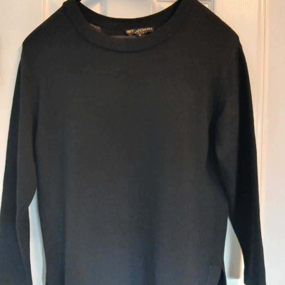 St. John Black Knit Sweater